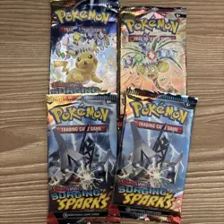 Pokemon Packs Lot Of 4 Surging Sparks - Image 1