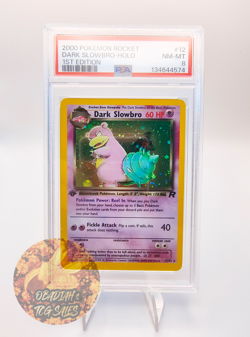 2000 POKEMON ROCKET #12 DARK SLOWBRO-HOLO 1ST EDITION [PSA 8] - Image 1