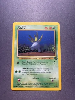 Pokemon TCG Oddish Jungle 58/64 Unlimited 1999-2000 Wizards Base Set - Image 1