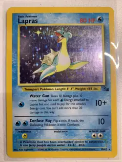 Pokemon TCG | Lapras 10/62 | Fossil | LP - Image 1