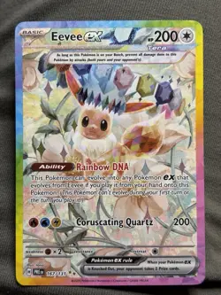 Eevee ex 167/131 Prismatic Evolutions Holo Special Illustration Rare Pokemon NM - Image 1