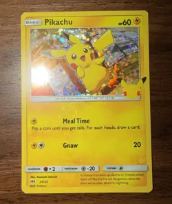 Pikachu Full Holo 25/25 Pokemon McDonald's 25th Anniversary - Image 1
