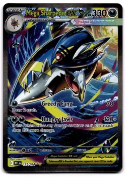 Mega Sharpedo EX 127/094 Me02: Phantasmal Flames SIR Pokemon - Image 1