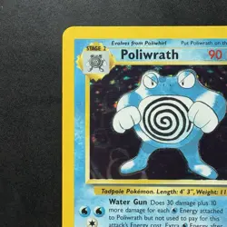 Pokemon Vintage Base Set Poliwrath 13/102 Holo Rare Wotc 1999 - Image 2