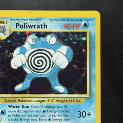 Pokemon Vintage Base Set Poliwrath 13/102 Holo Rare Wotc 1999 - Image 3