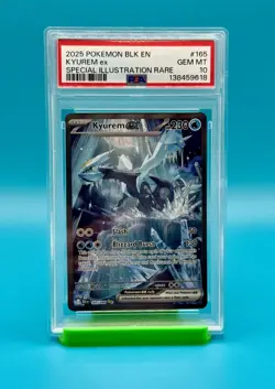 PSA 10 - 2025 POKEMON, BLK EN, KYUREM EX, SPECIAL ILLUSTRATION RARE - Image 1