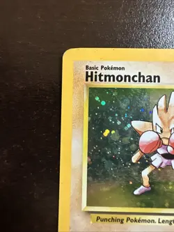 Hitmonchan 8/130 Holo Rare Pokemon TCG Base Set 2 MP - Image 2