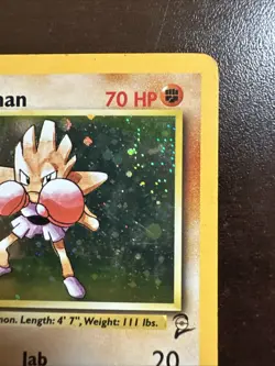 Hitmonchan 8/130 Holo Rare Pokemon TCG Base Set 2 MP - Image 3