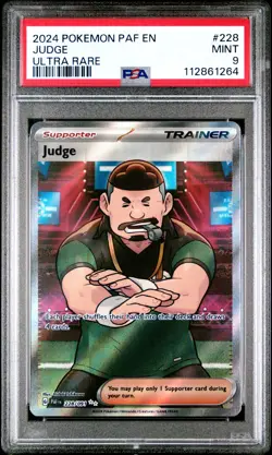 2024 POKEMON PAF EN-PALDEAN FATES ULTRA RARE #228 JUDGE PSA 9 - Image 1