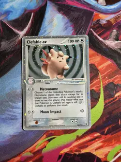 Pokemon TCG Clefable EX Fire Red & Leaf Green Holo Rare 106/112 Nintendo - Image 3