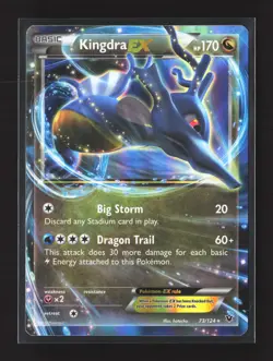 Pokemon XY - Fates Collide #73/124 Holo Ultra Rare Kingdra EX - Image 1