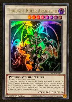 ( THOUGHT RULER ARCHFIEND ) - Ultra Rare - BROL-EN070 - 1st NM - Yu-Gi-Oh Legend - Image 1
