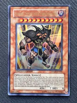 Yugioh Exodius the Ultimate Forbidden Lord Limited Ed Ultra Rare JUMP-EN025 NM - Image 1