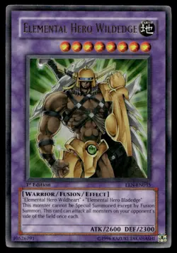 Yu-Gi-Oh TCG Elemental Energy #EEN-EN035 Elemental Hero Wildedge UR,1st Ed. - Image 1