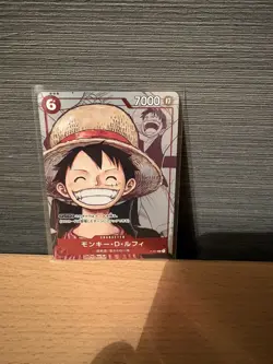 One Piece Card Game Monkey D. Luffy P-001 25th Anniversary Promo - Japanese - NM - Image 1