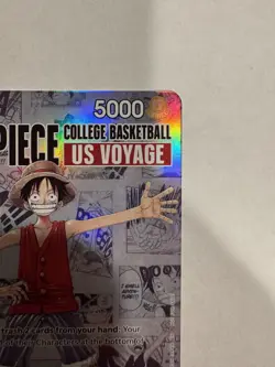 2026 One Piece Monkey D. Luffy US Voyage College Basketball P-055 Rutgers Game - Image 3