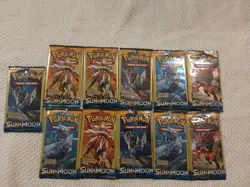 Pokemon TCG 11 Sun And Moon base set 3 Card Booster Packs Brand new Sealed - Image 1