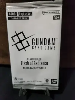 [ENG] Gundam Card Game - Flash of Radiance Starter Deck ST08 Bonus Pack *SEALED* - Image 1