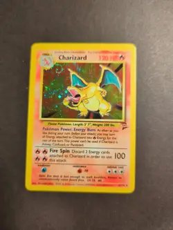 Pokemon Card Charizard Base Set 2 Holo Unlimited Swirl - Image 1