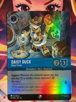 Daisy Duck Ghost Finder 217/204 EPIC Disney Lorcana Card Whispers In The Well - Image 1