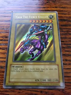PL - Gaia The Fierce Knight - LOB-006 Yugioh Card - Image 1