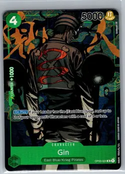 Gin (Alt Art) OP03-024 English Pillars of Strength - One Piece Card - NM - Image 1