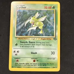 Pokemon TCG Scyther Holo Rare Jungle Set Card 10/64🔥🔥 Minty - Image 1