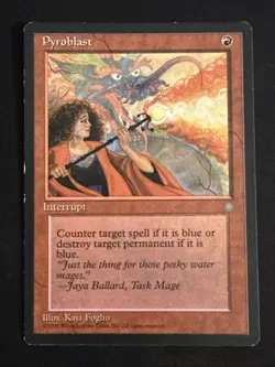 1x Pyroblast Ice Age MP MTG Magic the Gathering x1 MKE - Image 1