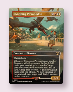 MTG Swooping Pteranodon (Borderless) | Universes Beyond: Jurassic World Regular - Image 1