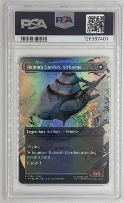 2025 MTG Final Fantasy EN Balamb Garden #354 Woodblock Borderless-Foil PSA 10 - Image 2