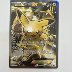 Pokemon Generations Pikachu EX XY 124 Full Art Holo Black Star Promo NM - Image 1