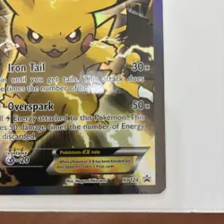 Pokemon Generations Pikachu EX XY 124 Full Art Holo Black Star Promo NM - Image 2