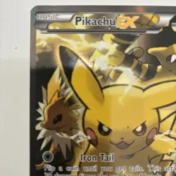 Pokemon Generations Pikachu EX XY 124 Full Art Holo Black Star Promo NM - Image 3