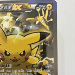 Pokemon Generations Pikachu EX XY 124 Full Art Holo Black Star Promo NM - Image 4