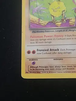 Pokemon TCG - Dark Primeape 43/82 - Team Rocket - Image 2