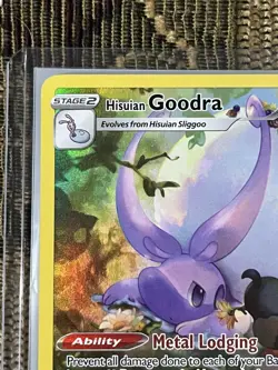 Hisuian Goodra Full Art Ultra Rare Foil GG21/GG70 Pokemon Crown Zenith NM - Image 2