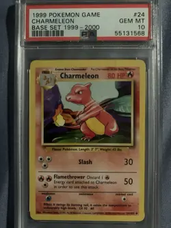 Pokemon TCG Charmeleon Base Set, 24/102, 1999-2000 Wizards - Image 1