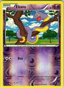 Ekans 47/146 Common - Pokemon TCG XY: Base Set - Reverse Holo (NM) - Image 1