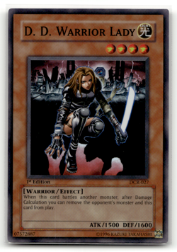 D.D. Warrior Lady DCR-027 1st Edition Super Rare Dark Crisis LP - Image 1
