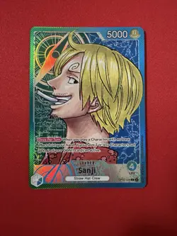 One Piece Card Sanji OP02-026 ENG Foil Leader Perfect Condition - Image 1