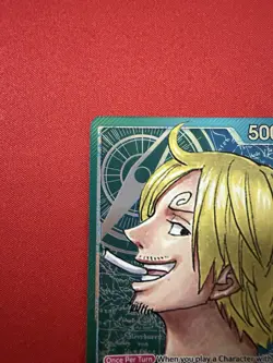 One Piece Card Sanji OP02-026 ENG Foil Leader Perfect Condition - Image 2