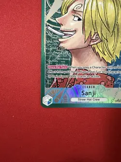 One Piece Card Sanji OP02-026 ENG Foil Leader Perfect Condition - Image 4