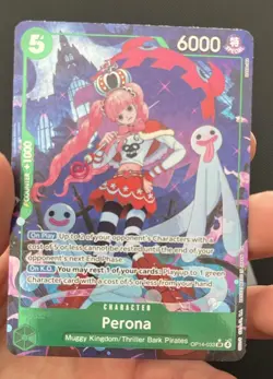 One Piece TCG: Perona - OP14-033 (Alternate Art) - The Azure Sea's Seven (OP14) - Image 3