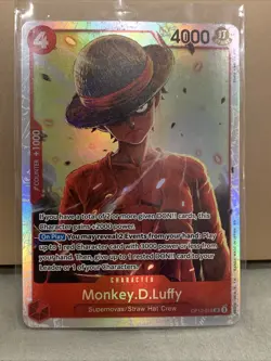 🔥Monkey D Luffy OP12-015 One Piece Legacy of the Master Foil ENGLISH SR NM🔥 - Image 1
