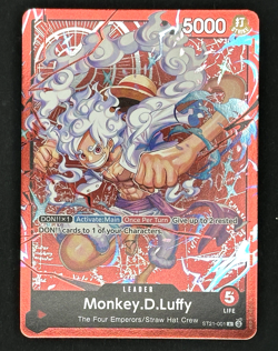 Monkey D Luffy ST21-001 One Piece Learn Together Promo Deck Leader Card English - Image 1