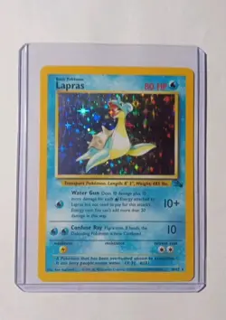 Lapras Holographic Pokemon Card 10/62 Fossil Rare - Image 1