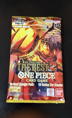 Bandai One Piece Card Game THE BEST Vol.2 Premium Booster Pack English 10 Cards - Image 1