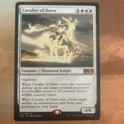 Cavalier of Dawn - Core Set 2020 M20 MTG Elemental - Image 1