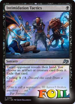 Intimidation Tactics 0092 MTG Aetherdrift Uncommon NP Foil - Image 1