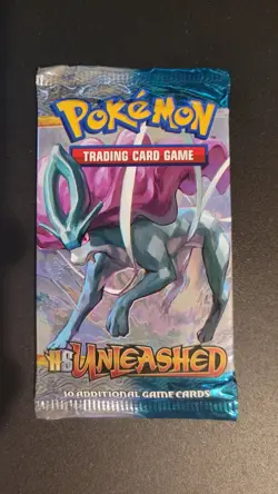 Pokemon HS Unleashed Booster Pack Factory Sealed (Suicune) - Image 1
